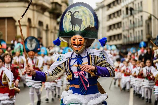 Participantes do carnaval em Verin, Espanha — Fotografia de Stock