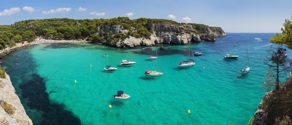 Macarella strand Panorama, Spanje — Stockfoto