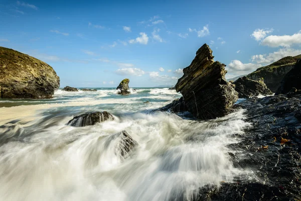 Costa atlantica nella Spagna nordoccidentale — Foto Stock