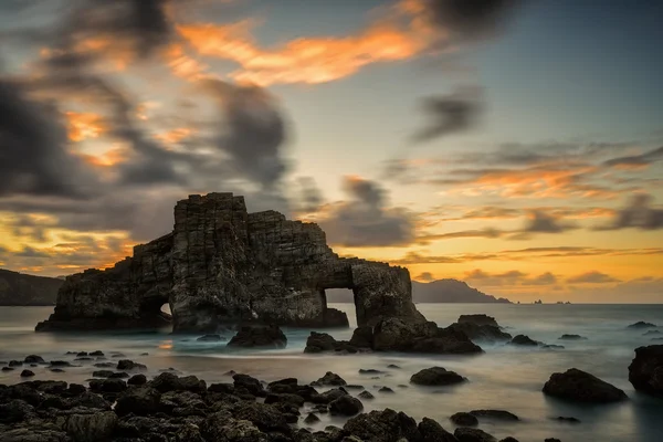 Costa atlântica no noroeste de Espanha — Fotografia de Stock