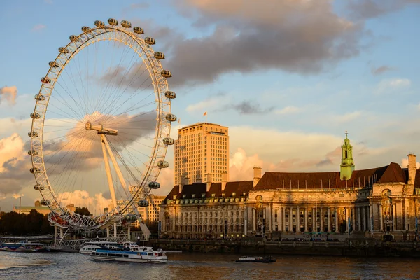 London eye wiel — Stockfoto