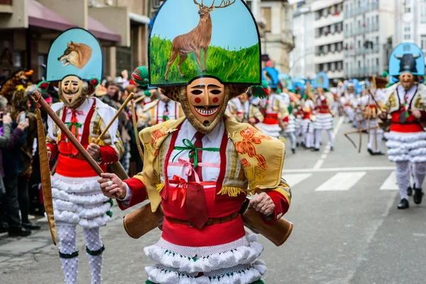 Participants au carnaval de Verin, Espagne — Photo