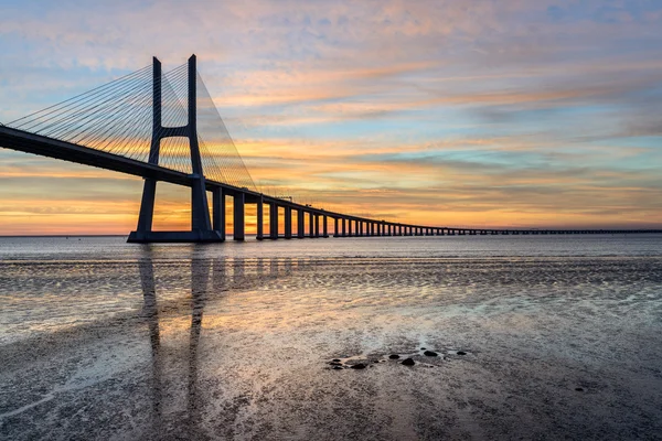 Vasco de Gama-bron, Lissabon — Stockfoto