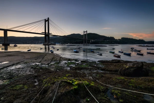 Rande köprü bulunan Galiçya, İspanya