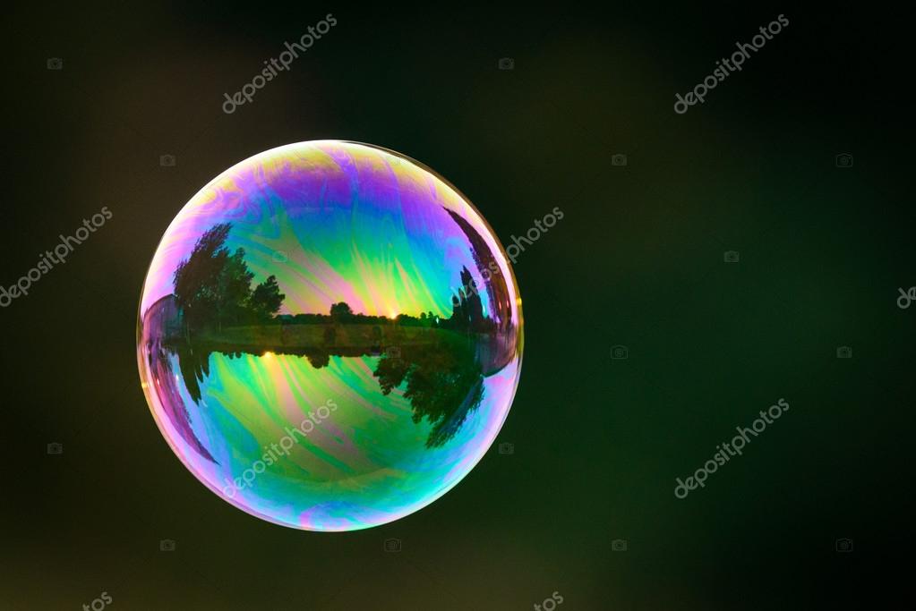 Soap Bubble With Nature Reflection Stock Photo By C Lcagiao