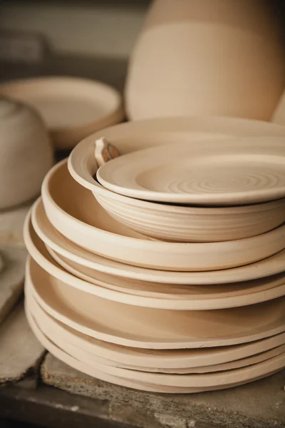 Palona ceramiczne płytki bez szkliwa zbliżenie — Zdjęcie stockowe