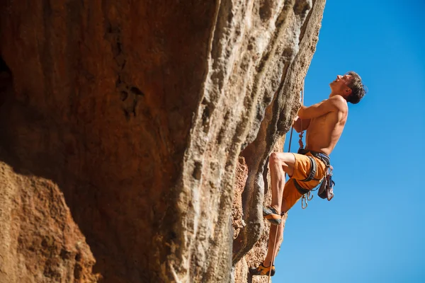 Rock climbing close-up — Stock Photo, Image