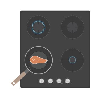 Kitchen's Cooker for everyone clipart
