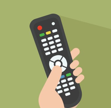 Tv uzaktan ekranında işaret