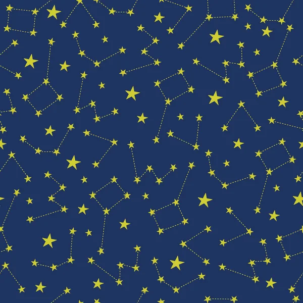 Nahtloses Muster Mit Sternen Perfekt Für Kinderdesigns Stockvektor
