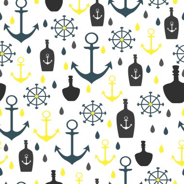 Vektör şişe ile seamless modeli