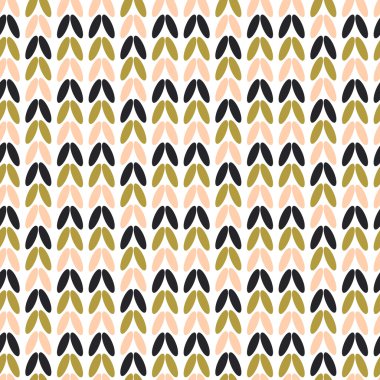 Vector seamless knitting bright abstract pattern