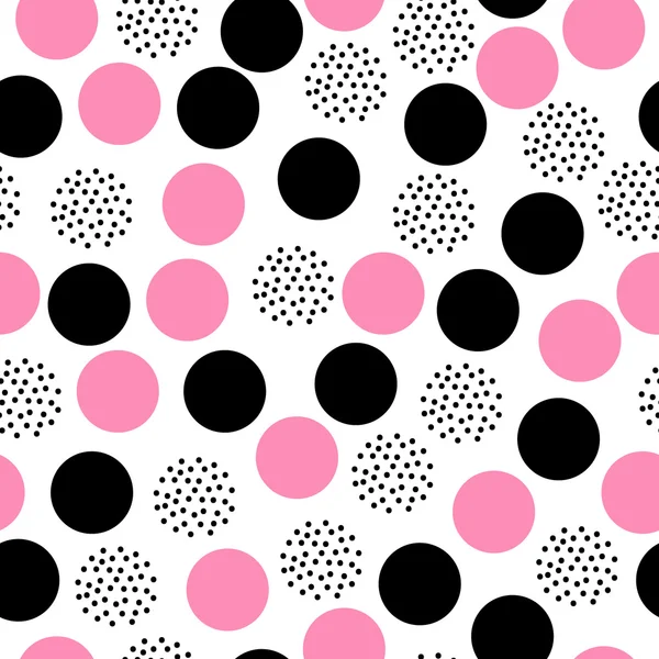 Seamless pattern in polka dot — Stock Vector