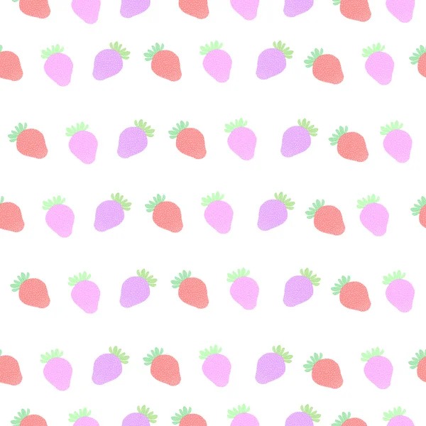 Fond sans couture avec fraise — Image vectorielle