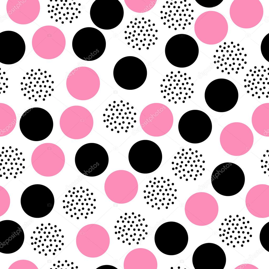 Seamless pattern in polka dot