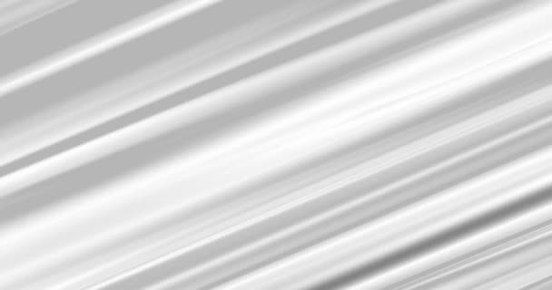 Silke eller mjölkvågor. Animering av sömlös loop. Abstrakt bakgrund med viftande linjer från blankt material. — Stockvideo
