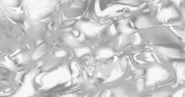Абстрактный фон роскошной ткани или жидкой волны. Молочная волна изолированы на белом фоне, крем всплеск, шелковая текстура или атласный бархатный материал Абстрактный белый элегантный дизайн обоев, роскошная концепция — стоковое видео