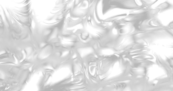 Astratto sfondo panno di lusso o onda liquida. Latte onda isolata su sfondo bianco, Crema spruzzata, texture di seta o raso di velluto materiale astratto bianco elegante disegno della carta da parati, concetto di lusso — Video Stock