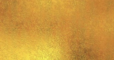 Metalik altın duvar kağıdı. Altın folyo arka plan. Sihirli mutlu yeni yıl dokusu. 3B görüntüleme 3B illüstrasyon