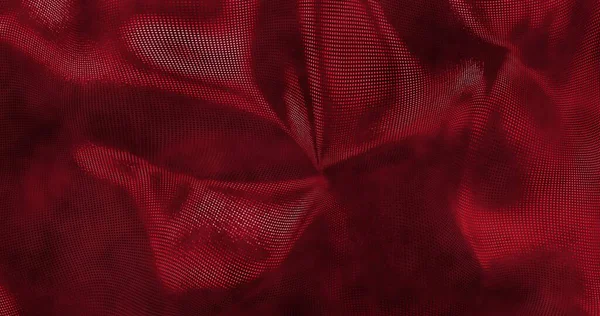 赤い金属輝くシルクの背景 グラマラスサテンテクスチャ3Dレンダリング 魔法のハッピーニューイヤーアニメーション — ストック写真