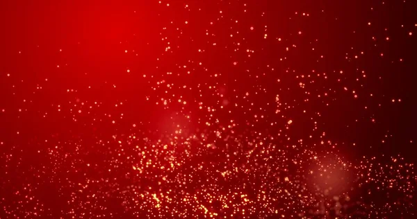 Coriandoli Oro Bokeh Luci Sulla Texture Rosso Capodanno Cinese — Foto Stock