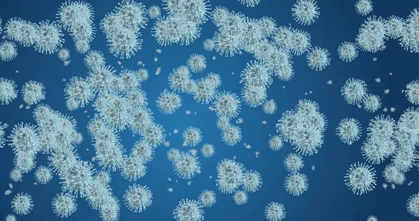 Коронавірусні Клітини Група Вірусів Які Викликають Респіраторні Інфекції Під Мікроскопом — стокове фото