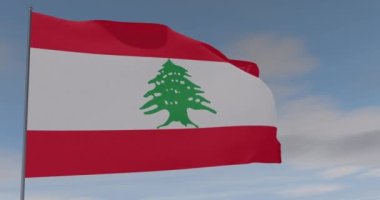 Lübnan vatanseverliği ulusal özgürlük, kusursuz döngü, alfa kanalı