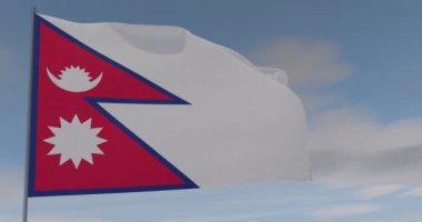 Nepal vatanseverliği ulusal özgürlük, kusursuz döngü, alfa kanalı