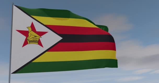 짐바브웨 애국심의 국가적 자유, 솔기없는 순환, 알파 채널 — 비디오