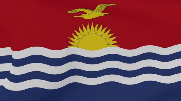 Bandeira Kiribati Patriotismo Liberdade Nacional Imagem Alta Qualidade Renderização — Fotografia de Stock