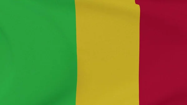 Flagga Mali Patriotism Nationell Frihet Hög Kvalitet Bild Rendering — Stockfoto