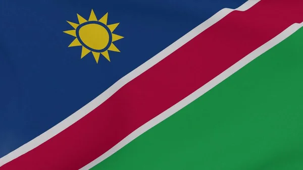 Flag Namibia Patriotism National Freedom High Quality Image Rendering — Stock Photo, Image