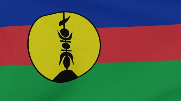 Прапор Нової Каледонії Патріотизм Національної Свободи Високоякісне Зображення Рендеринг — стокове фото