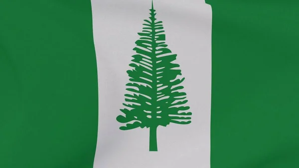 Norfolk Adası Vatanseverliği Ulusal Özgürlük Bayrağı Yüksek Kalite Resim Görüntüleme — Stok fotoğraf