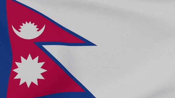 Ulusal Özgürlük Bayrağı Nepal Vatanseverliği Yüksek Kalite Resim Görüntüleme — Stok fotoğraf