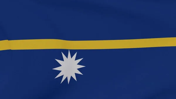 Ulusal Özgürlük Bayrağı Nauru Vatanseverliği Yüksek Kalite Resim Görüntüleme — Stok fotoğraf