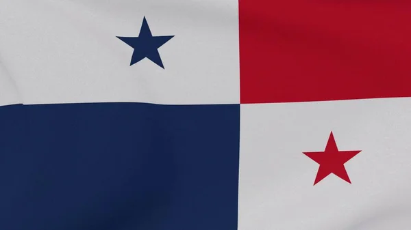 Bandeira Panamá Patriotismo Liberdade Nacional Imagem Alta Qualidade Renderização — Fotografia de Stock