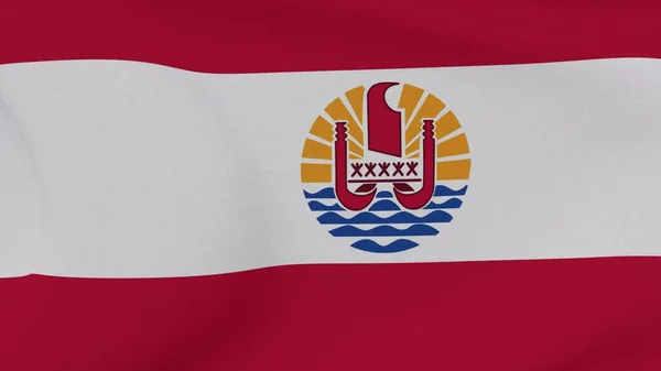 Vlag Frans Polynesië Patriottisme Nationale Vrijheid Hoge Kwaliteit Beeld Weergave — Stockfoto