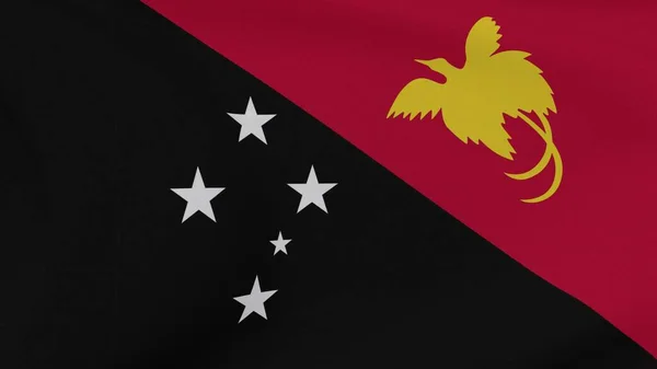 Bandeira Papua Nova Guiné Patriotismo Liberdade Nacional Imagem Alta Qualidade — Fotografia de Stock