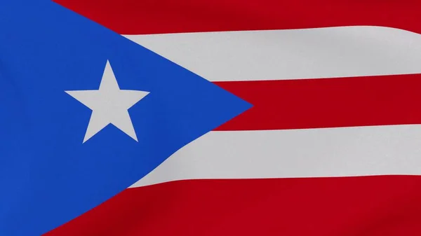 Puerto Rico Vatanseverlik Ulusal Özgürlük Bayrağı Yüksek Kalite Resim Görüntüleme — Stok fotoğraf