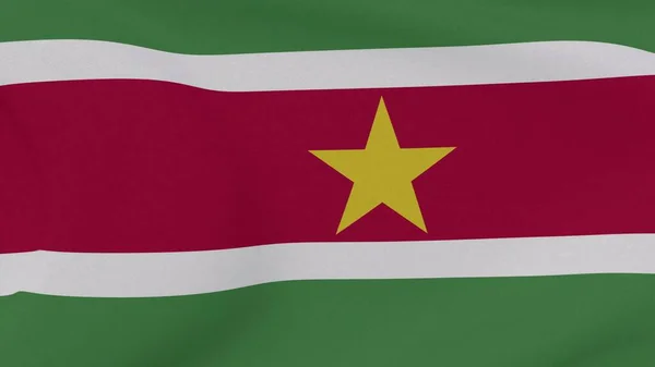 Flagga Surinam Patriotism Nationell Frihet Hög Kvalitet Bild Rendering — Stockfoto