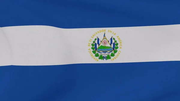 Vlag Salvador Patriottisme Nationale Vrijheid Hoge Kwaliteit Weergave Weergave — Stockfoto
