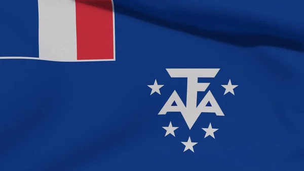 Vlajka Francouzská Jižní Antarktická Území Vlastenectví Národní Svoboda Kvalitní Obraz — Stock fotografie