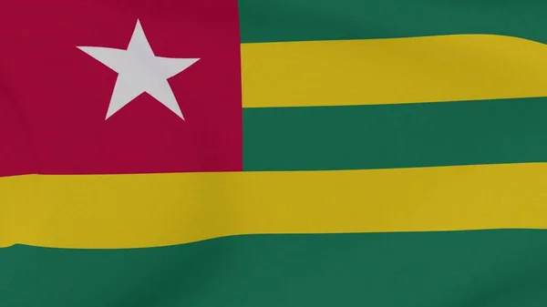 Σημαία Τόγκο Πατριωτισμός Εθνική Ελευθερία Υψηλής Ποιότητας Εικόνα Απόδοση — Φωτογραφία Αρχείου