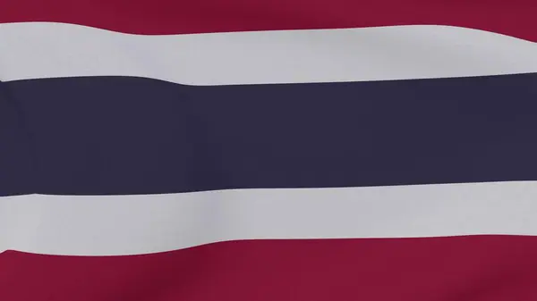 Vlajka Thajské Království Vlastenectví Národní Svoboda Vysoce Kvalitní Obraz Vykreslování — Stock fotografie