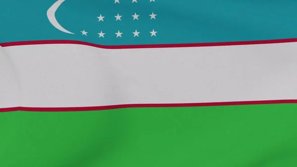 Flagga Uzbekistan Patriotism Nationell Frihet Hög Kvalitet Bild Återgivning — Stockfoto