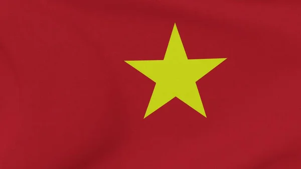 Σημαία Βιετνάμ Πατριωτισμός Εθνική Ελευθερία Υψηλής Ποιότητας Εικόνα Απόδοση — Φωτογραφία Αρχείου