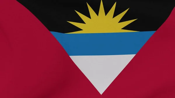 Bandeira Antígua Barbuda Patriotismo Liberdade Nacional Imagem Alta Qualidade Renderização — Fotografia de Stock