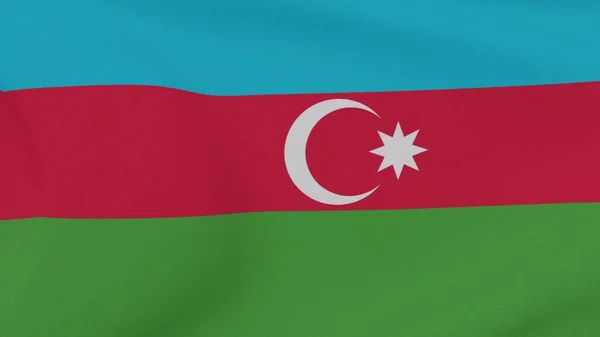 Bandiera Azerbaigian Patriottismo Libertà Nazionale Immagine Alta Qualità Rendering — Foto Stock