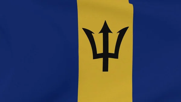 Bandeira Barbados Patriotismo Liberdade Nacional Imagem Alta Qualidade Renderização — Fotografia de Stock